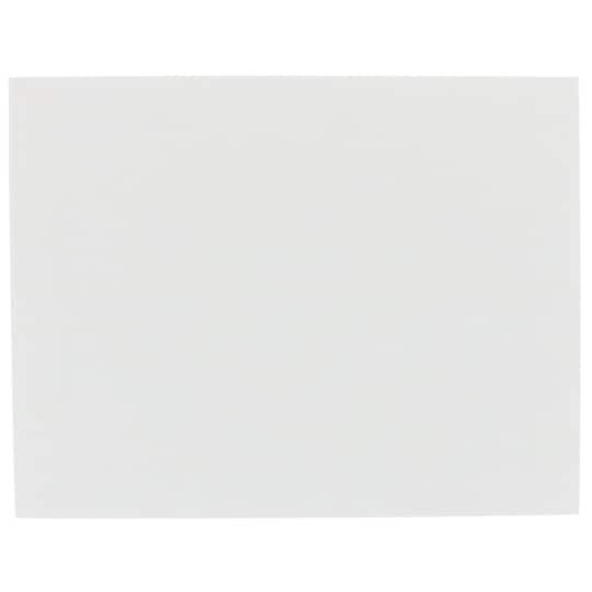 JAM Paper 4.25" x 5.5" White Blank Flat Note Cards